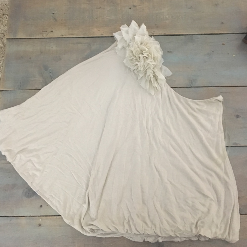 Cream off the shoulder top